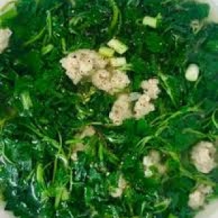 Canh Xà Lách Xoong Thịt Bằm