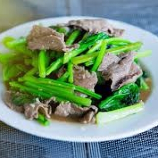 Cải Xanh Xào Bò